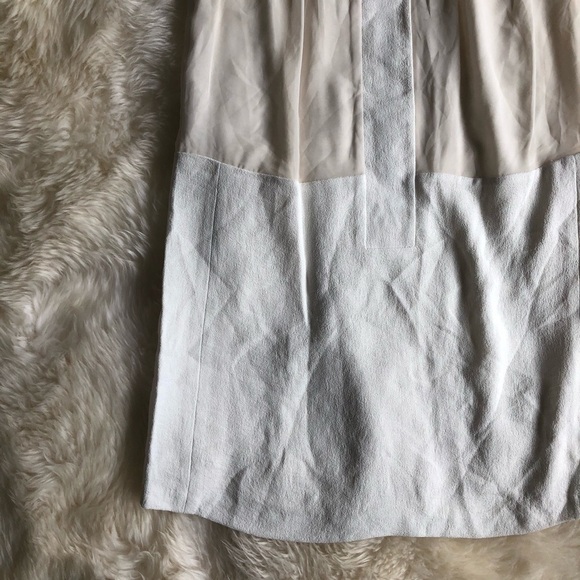 J Brand Ivory Shift Zip Front Mini Dress 2 - Picture 3 of 6